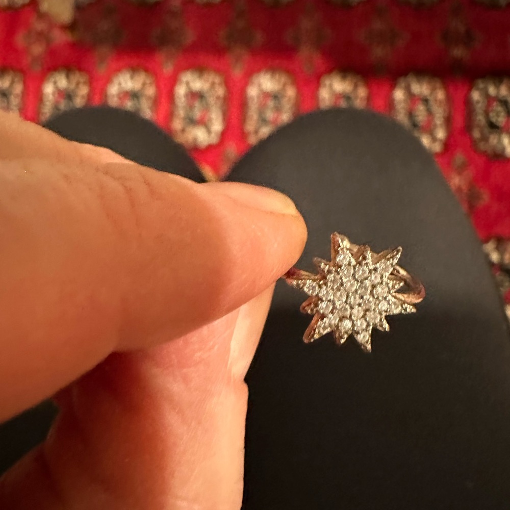 Sterling star ring